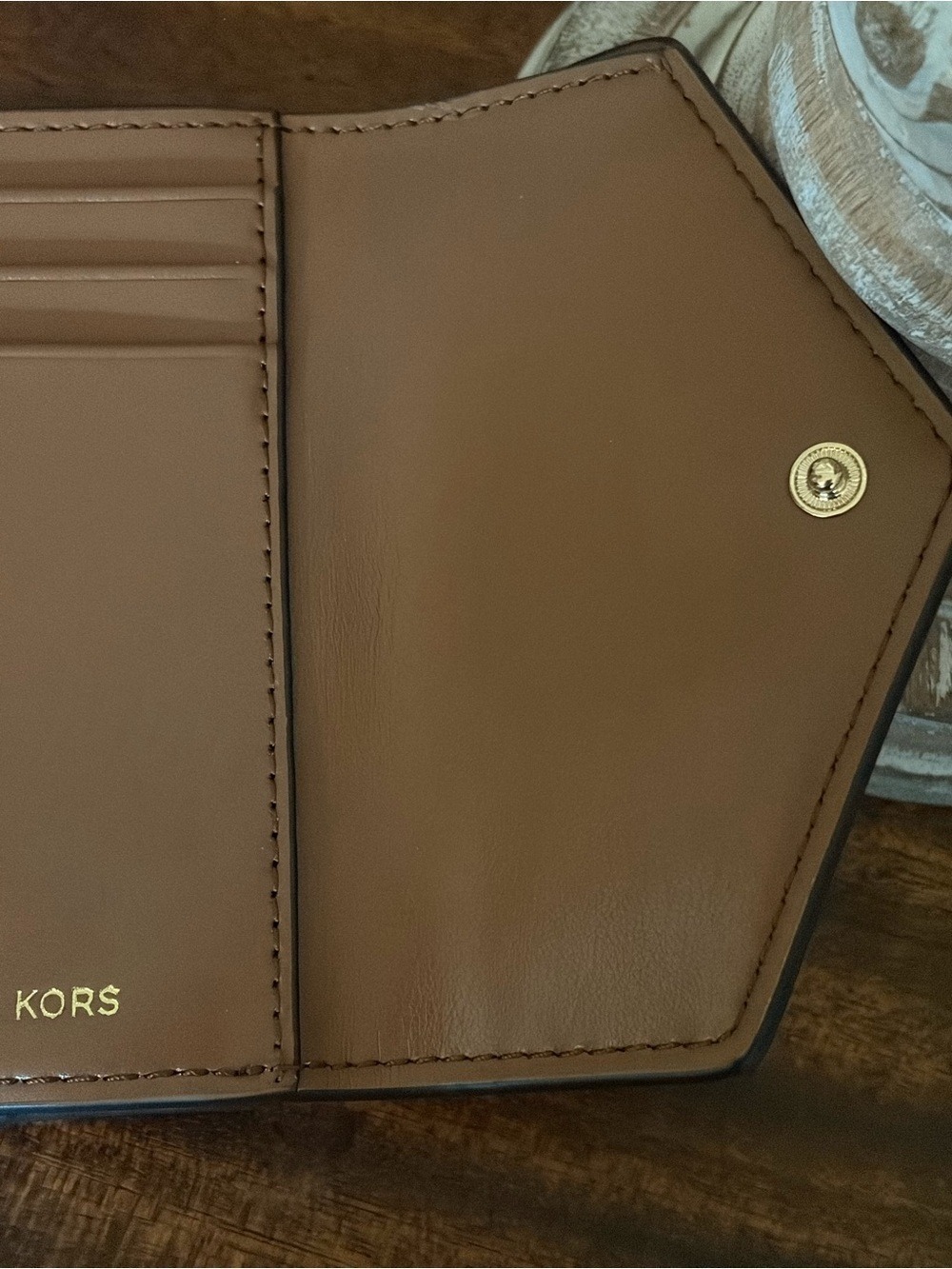 Michael Kors Jet Set Charm Wallet NWT • Brown MK Logo • Zip Around - Picture 8 of 11